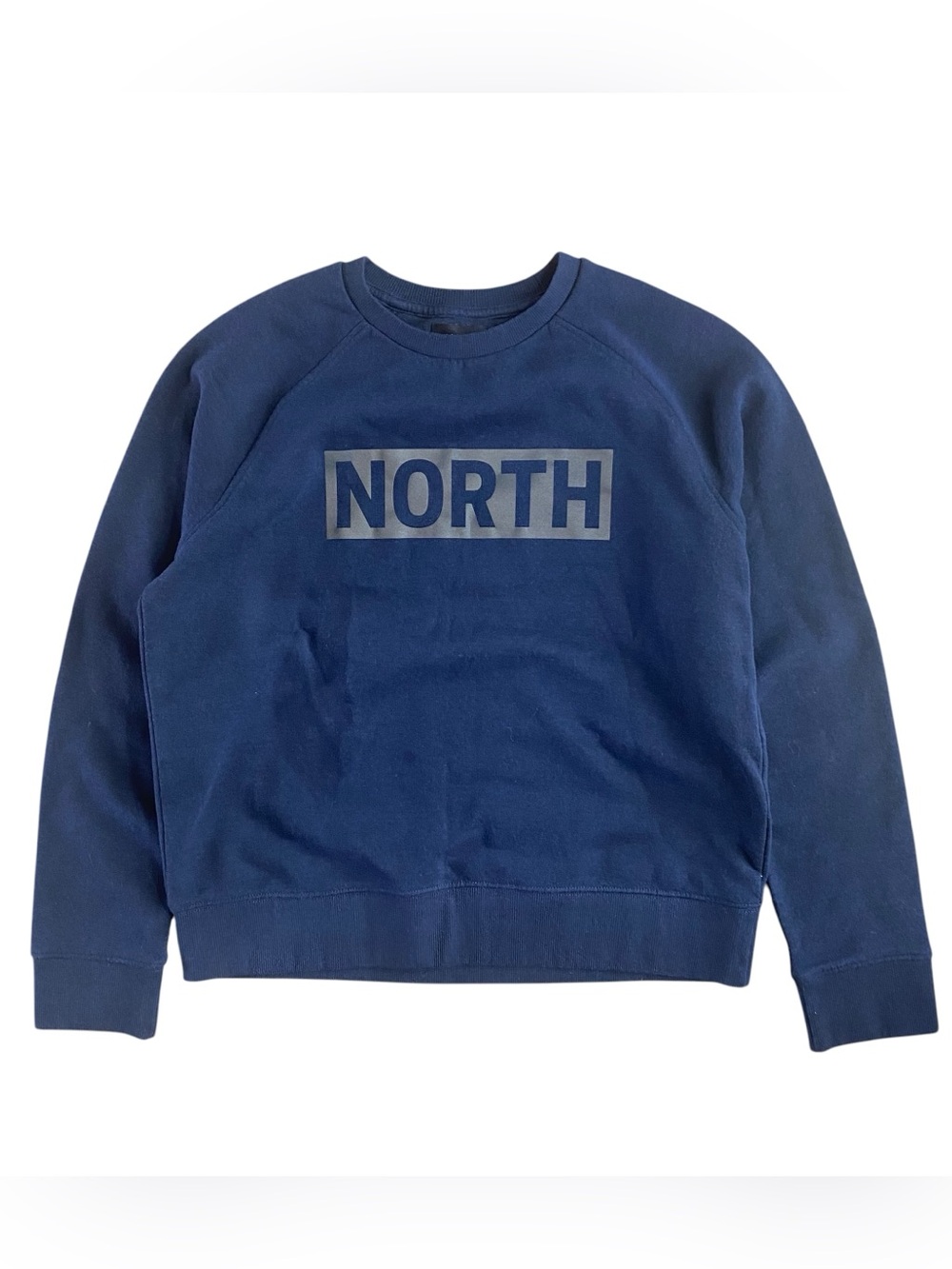 Askov Finlayson North Crewneck Sweatshirt Cabincore Blue Pullover Womens Large